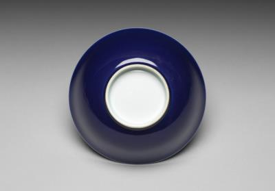 图片[3]-Bowl with cobalt blue glaze and white interior, Qing dynasty (1644-1911)-China Archive